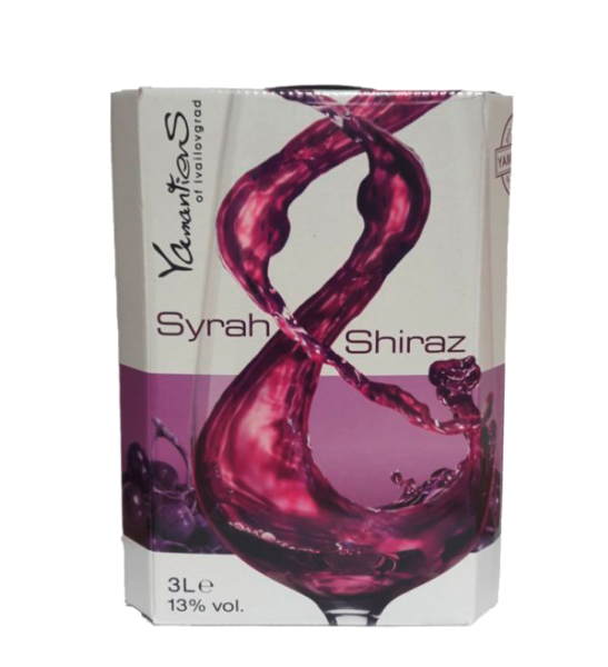 Rotwein SHIRAZ „YAMANTIEVS“ BAG IN BOX "BIB" 3l. Ivaylovgrad