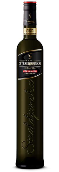 MUSKATTRAUBENBRAND „STRALJANSKA MUSKATOVA" 40% vol. 2 Jahre Fassreife, Stralja